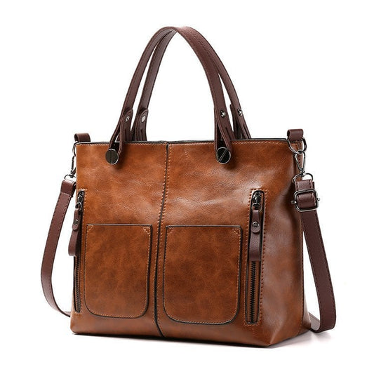 EleganceLeather Heritage Shoulder Companion handbag