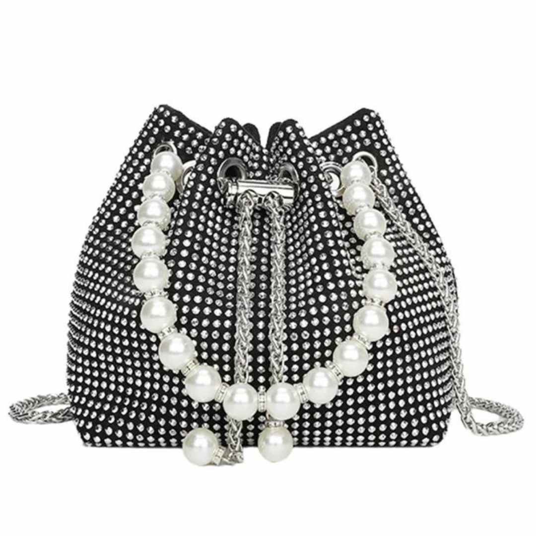 Rhinestone Clutch Pearl Handbag