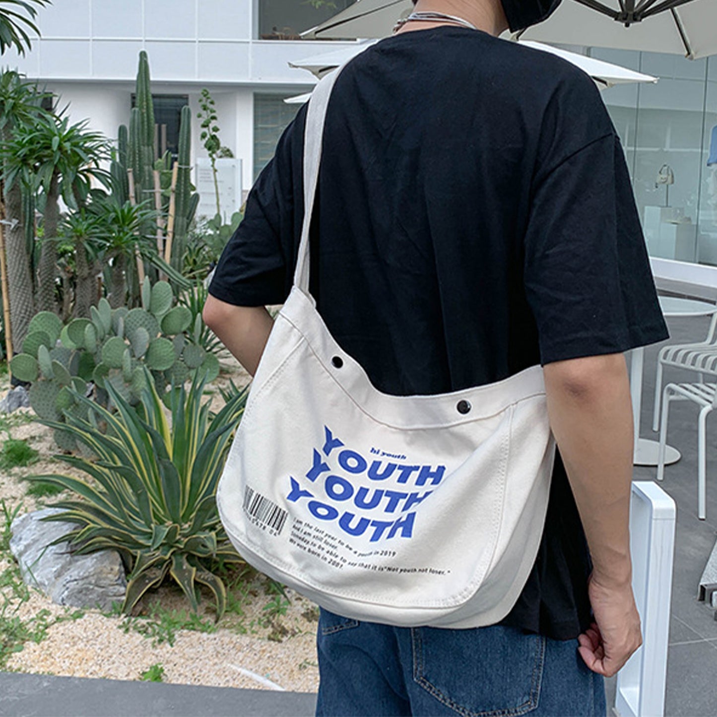 Urban Canvas Letters Messenger Bag