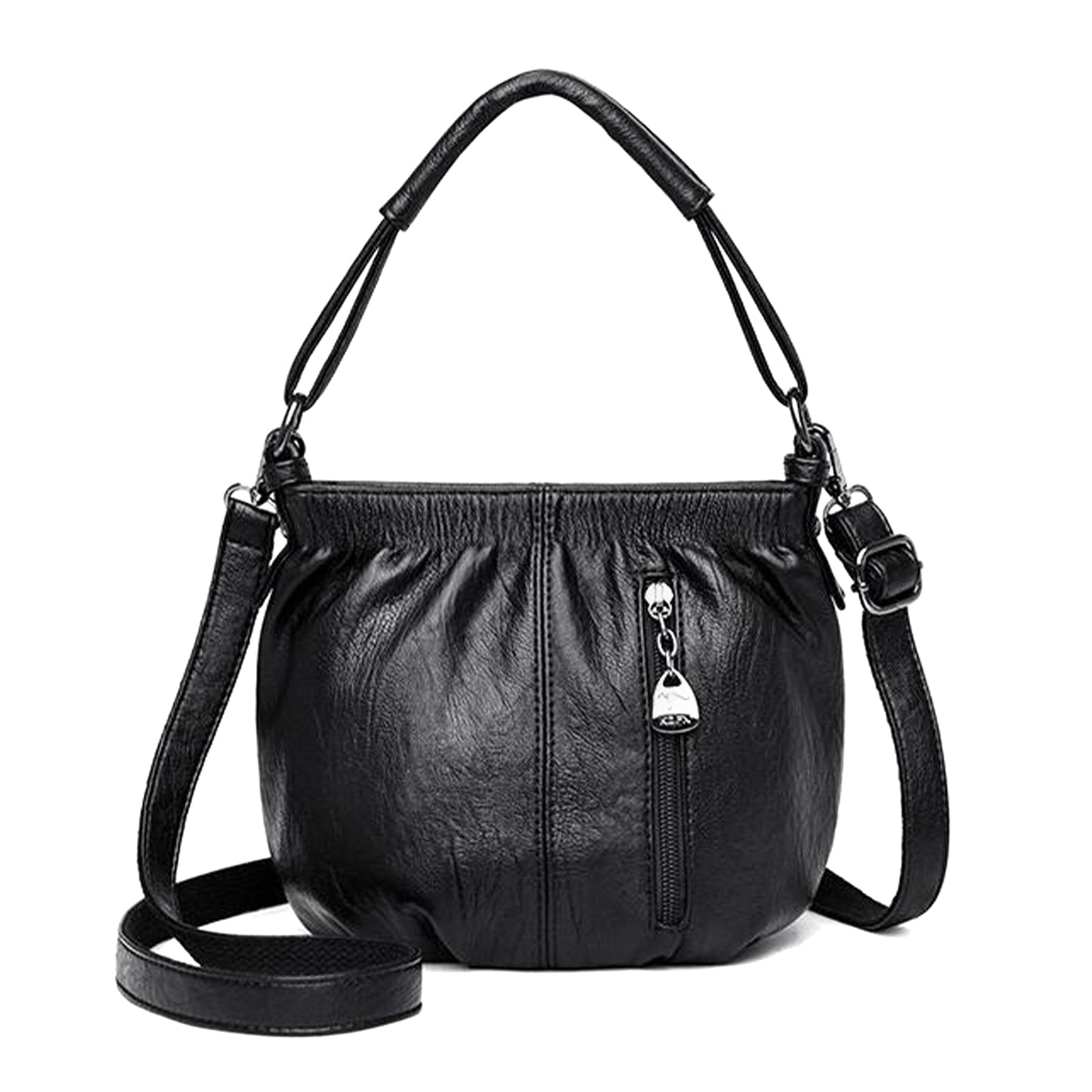 LuxeLeather Urbanite Bucket Bag