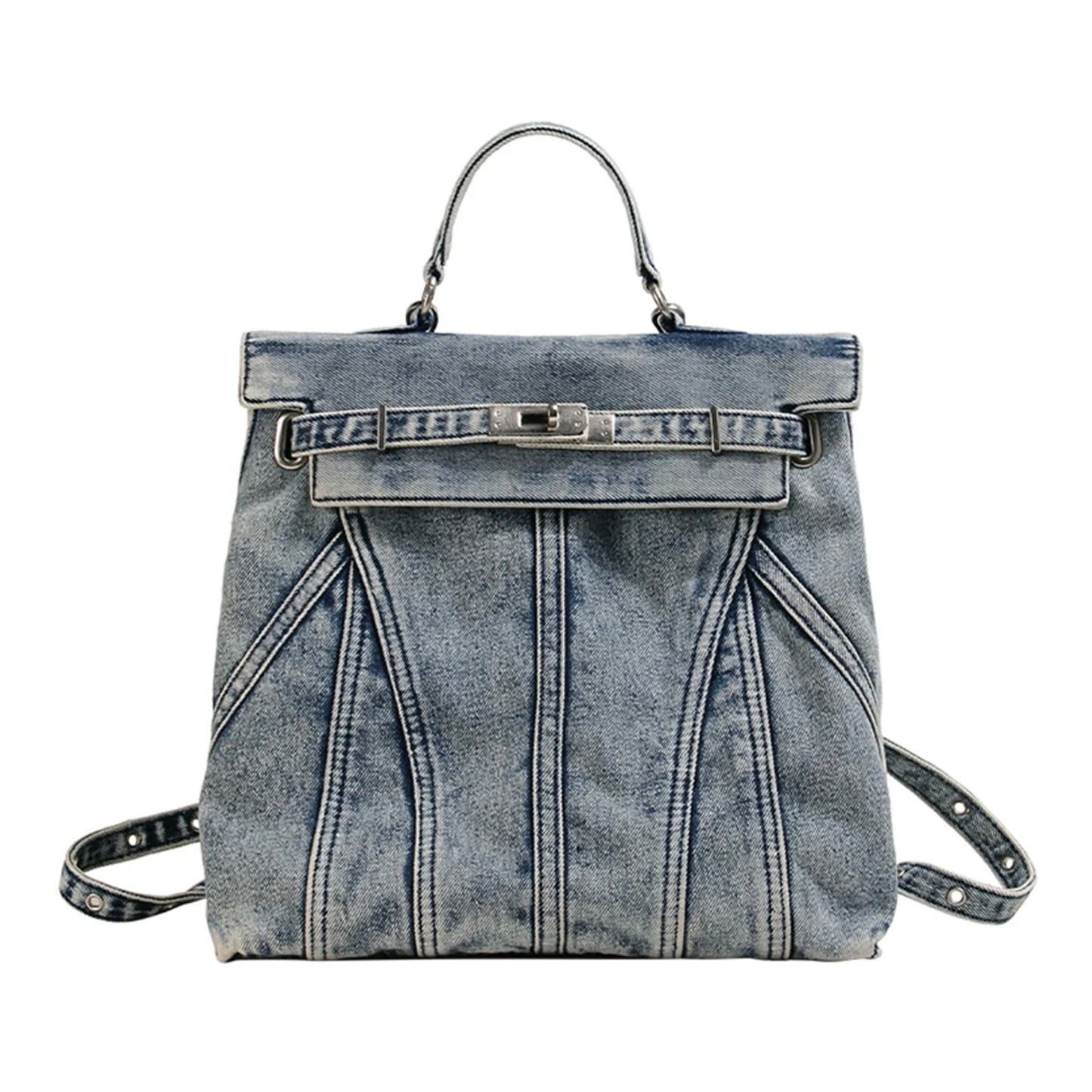 Retro Denim Bagpack