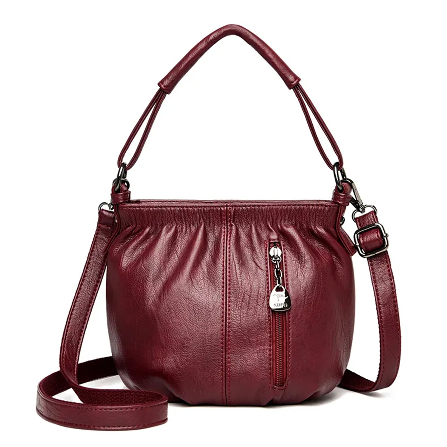 LuxeLeather Urbanite Bucket Bag