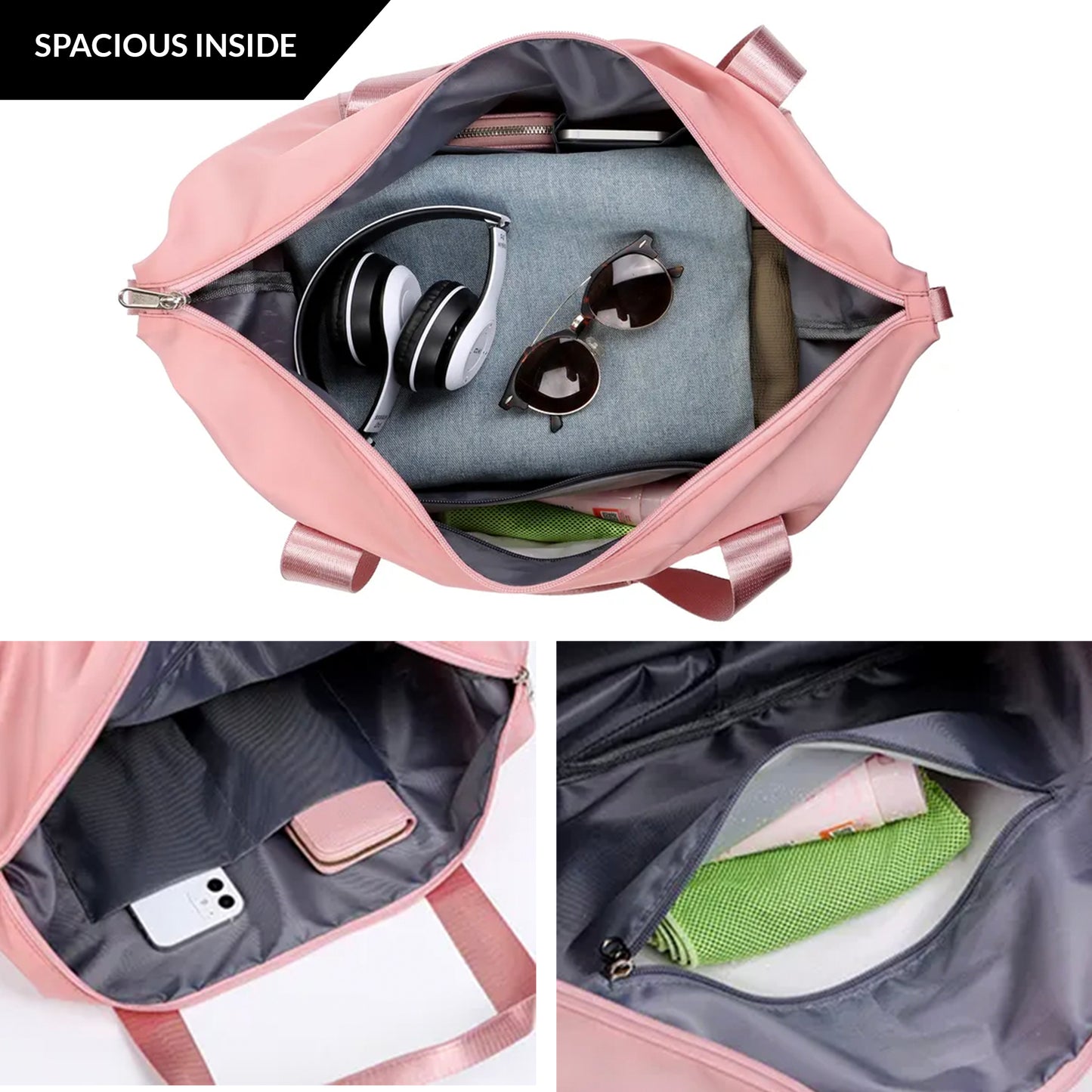 High-Capacity Double-Layer Wet Separation Traveling Bag