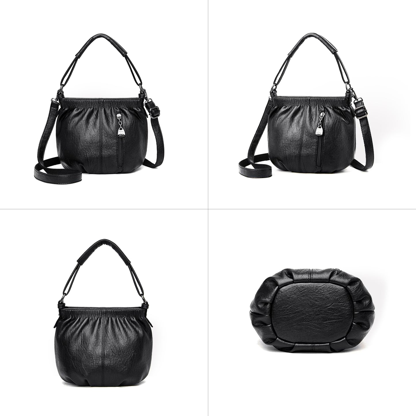 LuxeLeather Urbanite Bucket Bag