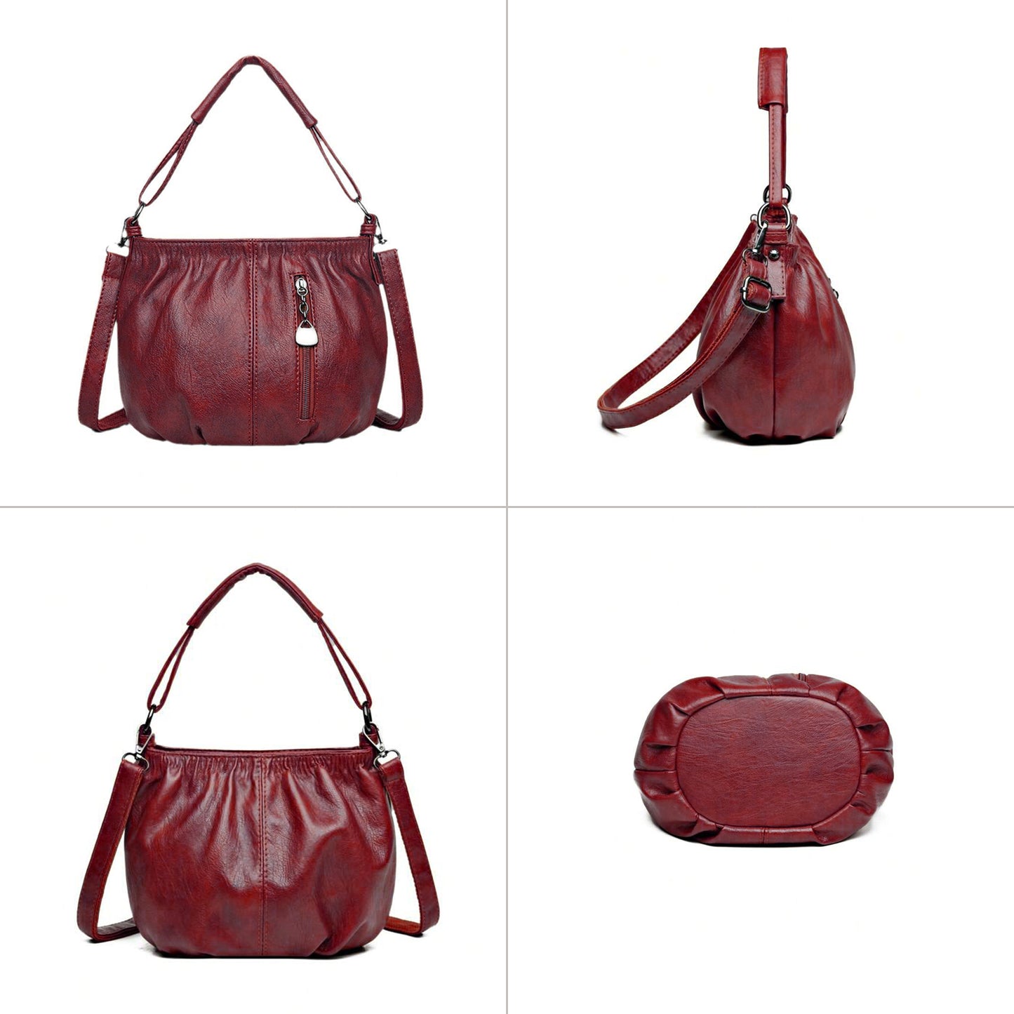 LuxeLeather Urbanite Bucket Bag