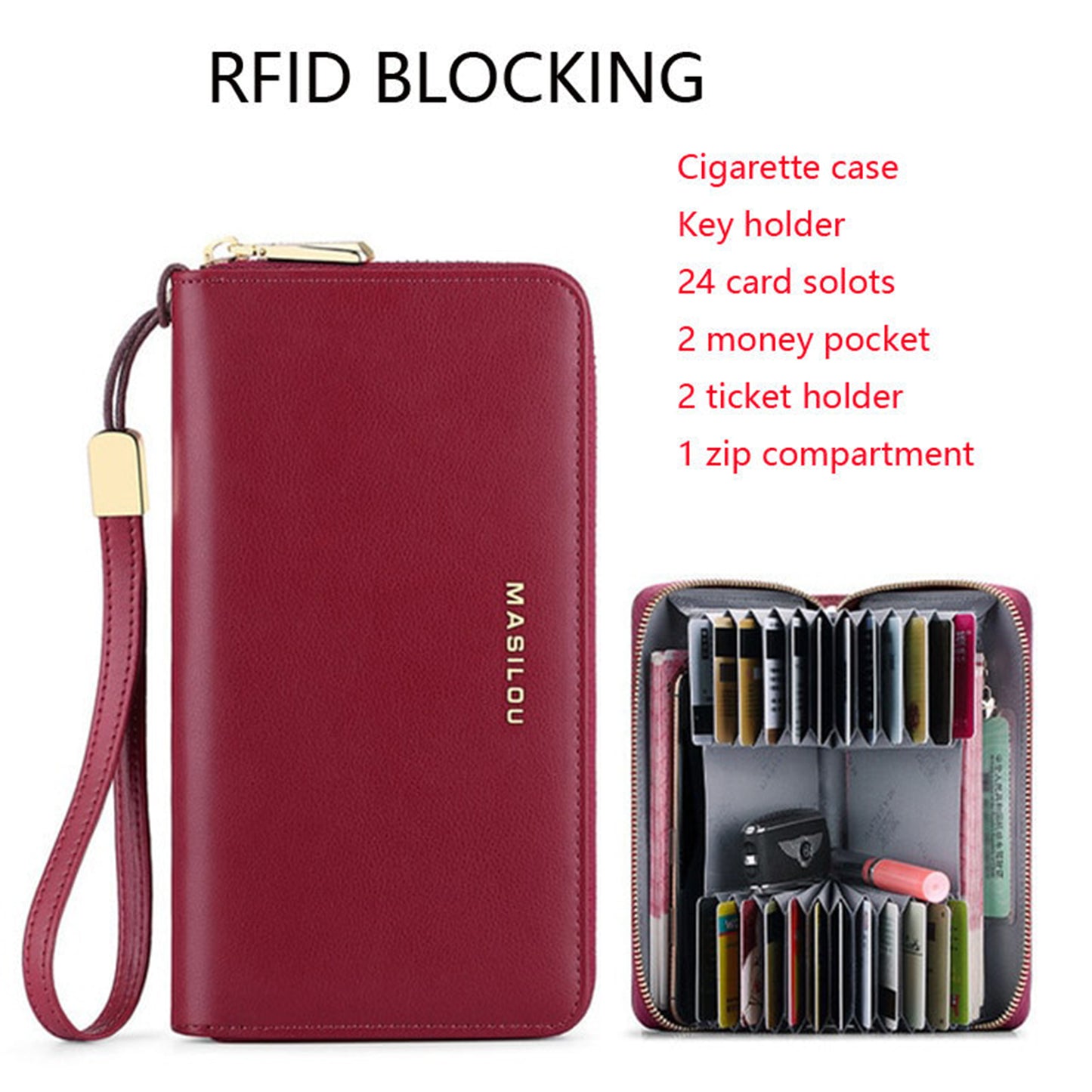 Multi Card Holder Multipurpose Wallet