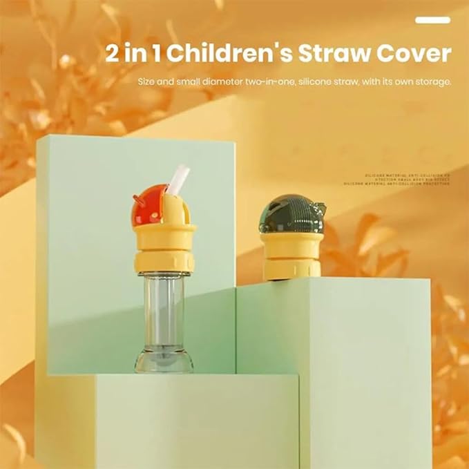 Plastic 2 in 1 Design Straw Cap