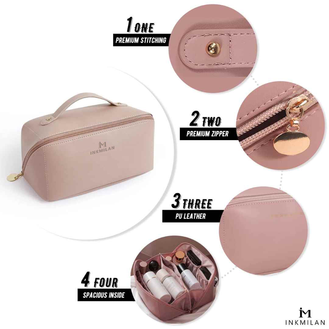 Premium Large Capacity Travel Cosmetic Bag