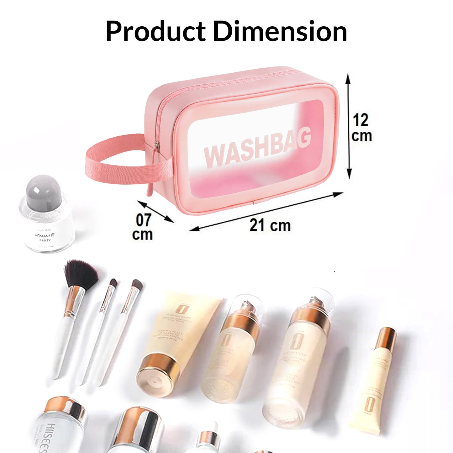 Travel Makeup Pouch Set Toiletries Bag Cosmetic Organizer